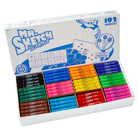 Mr. Sketch&#xAE; 12 Color Scented Chisel Tip Markers, 192ct.